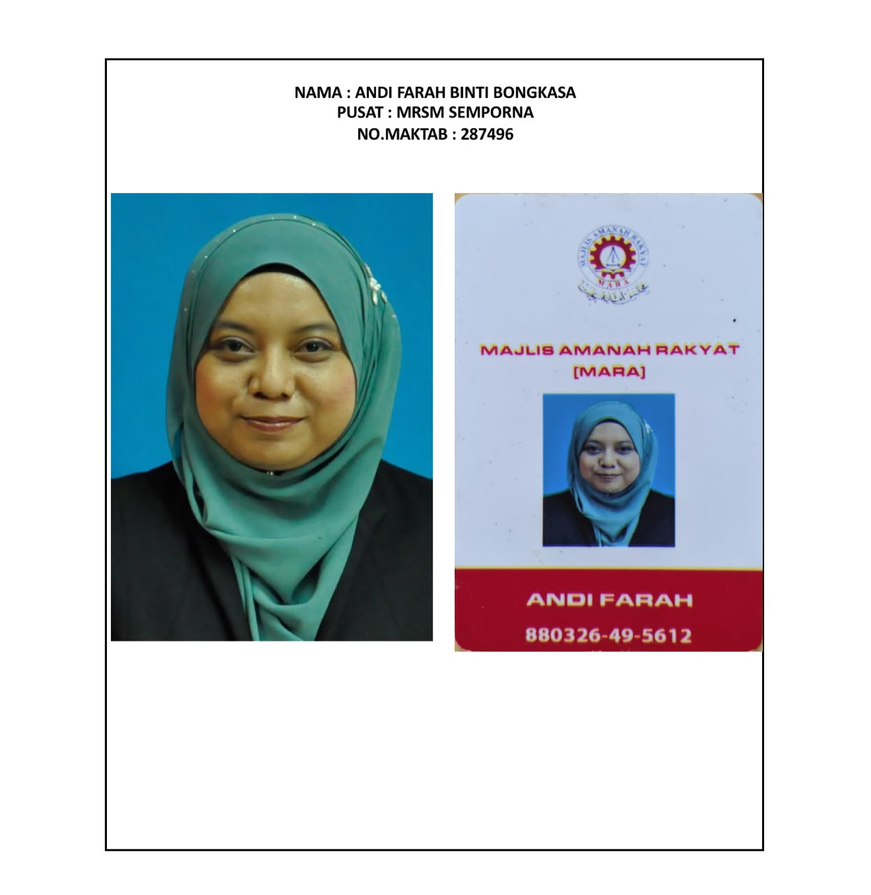 ANDI FARAH BINTI BONGKASA